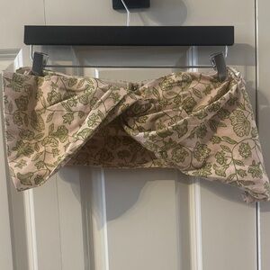 Floral Print Strapless Top